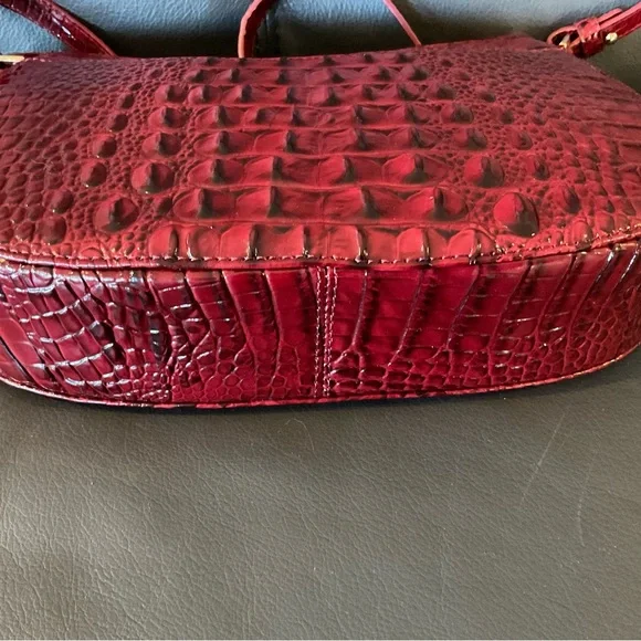 Brahmin Red Croc-Embossed Women's Bag